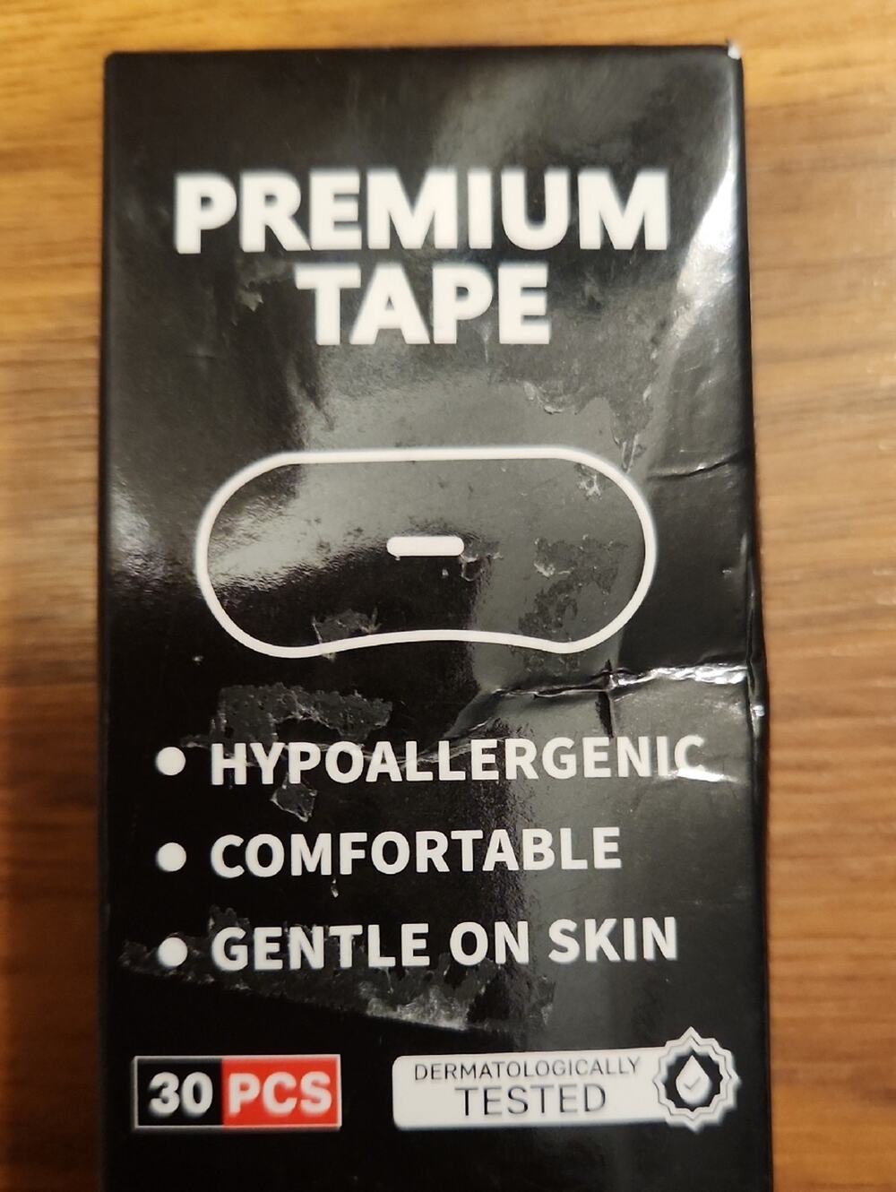 Premium Tape Hypoallergenic Bandage Strips - Black Packaging